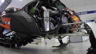 установка глушителя от AIR Custom Works Instal exhaust Polaris AXYS