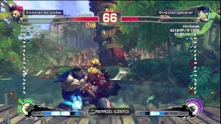 SSF4 AE 2012 HD  Posseidonn Akuma VS xfortunax Bison