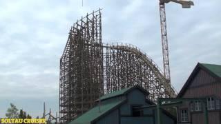 Baustelle der neuen Achterbahn 2012 "Wodan" im Europa-Park Rust im Oktober 2011 (full HD)