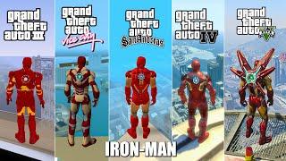 Iron-Man Jumping From Highest Point in All GTA Games (2001 - 2025)