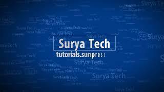 My Intro | Surya Tech | tutorials.sunpress.in | A Complete Online Tutorial