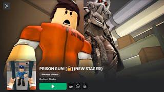 PRISON RUN! NEW STAGES Roblox obby game play through guide