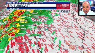 Strong to SEVERE storms expected Tuesday morning