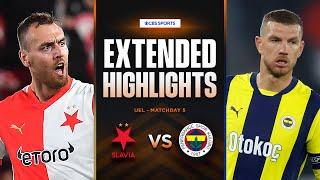 Slavia Praha vs. Fenerbahçe: Extended Highlights | UEL League Phase MD 5 | CBS Sports Golazo