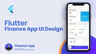 Flutter UI Tutorial - Designing Modern Finance Banking App UI Design with Bagas Nirwan