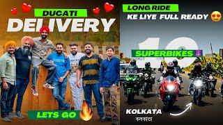 Finally kolkata nikalne ke liye 10 Superbikes puri ready  ab machegi DHOOM Delivery par 