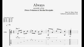 Marco Sison - Always TAB - acoustic fingerpicking guitar tab - PDF - Guitar Pro