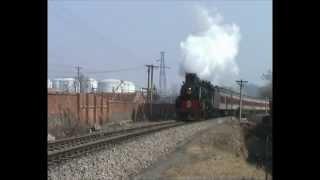 Chinese steam - Pingdingshan passenger trains! JS 8065 & 6225