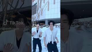 jakehoon the first snow challenge ️ exo-en crumbs again! #enhypen #exo #jake #sunghoon