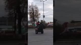 Stunt na Yamahe Grizzly 700 #atv #yamahagrizzly700 #квадроцикл #yamaha #ямаха #стант #stunt #6ix9ine