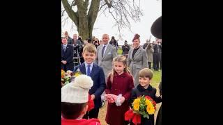 Wow,Prince George and his siblings,Princess Charlotte, Prince Louis and his aunt Zara her husband ￼