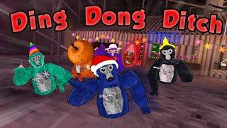 Goofy Monkes Play Ding Dong Ditch! (Very Funny) | (Gorilla Tag Minigames)