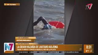 Entrevista a Gustavo Oriozabala, que acompaño a Lautaro Arjona en el Cruce del Río de la Plata