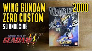 SD Wing Gundam Zero Custom Endless Waltz Version - BB senshi 203 - (2000) Unboxing - Vintage Gunpla