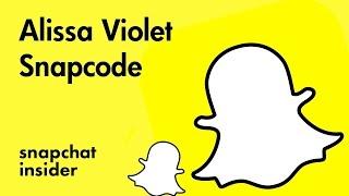 Alissa Violet - Add with Snapchat Snapcode - AlissaViolet - snapchat insider