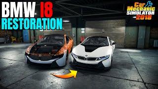 'BMW I8' RESTORATION FROM JUNKYARD | CAR MECHANIC SIMULATOR 2018 GAMEPLAY #6