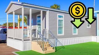 This SMALL mobile home is VERY COOL & SUPER CHEAP! Prefab House Tour