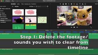 How to Delete media from Imovie library