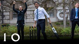 England Cricket Team vs Rishi Sunak at 10 Downing Street