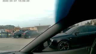 #Daewoo #Nubira 2.0MT vs #Audi #A6 1.8T MT Nubira wins #dragracing #poltava 07.03.2020