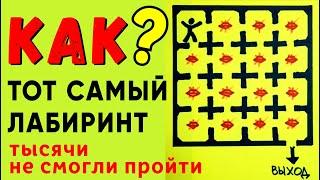 ТОТ САМЫЙ ЛЕГЕНДАРНЫЙ ЛАБИРИНТ - Головоломка. Только 1% найдёт решение головоломки. Загадка #shorts