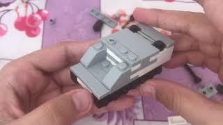 Time-lapse on making a mini lego AMX 50 FOCH