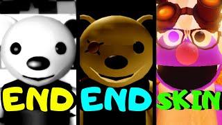 Roblox - All 5 Endings - 2 Piggy Games!