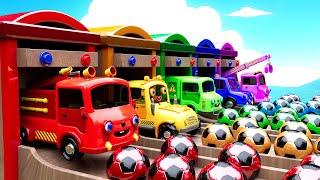 Bingo Song, Baby Song | Learn Vehicle Names and Color Change Pool Play | Nursery Rhymes & Kids Songs