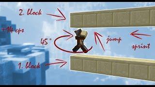 The Andromeda Method - The fastest bridging technique in Minecraft. (placing up to 14 blocks/sec)