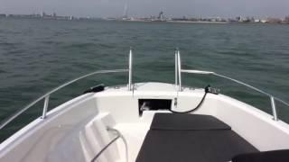 Eos, the Finnmaster S6 from the Boat Club Trafalgar fleet, out on a sea trial