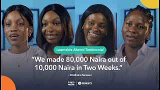 Learnable Alumni Testimonial: Nnnenna Okibe, Miracle Ufodiama, Chidinma Samson and Francisca Udefi