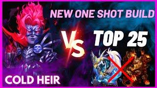 New Build Cold Heir Vs Top 15 | One Shot To Dynamica/Celestica  | Cold Heir castleclash #cbcevent