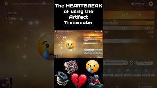 The HEARTBREAK of using the Artifact Transmuter #genshinimpact #twitch #genshin#genshinimpact