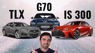 2022 Genesis G70 VS. 2021 Lexus IS 300 VS. 2021 Acura TLX - Sport Sedan Comparison Review