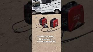 Double your power output by combining 2 inverter generators with a Predator Parallel Kit.￼