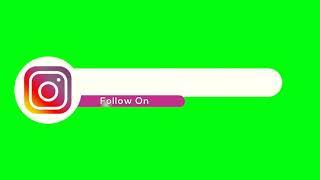 Free HD green screen social media lower third | youtube ,insta, facebook, twitter no copyright