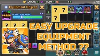 EASY UPGRADE EQUIPMENT METHOD?? - Raid the Dungeon IdleRPG