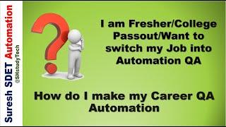 Automation QA Job Requirements | Roadmap to become QA Tester