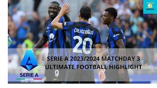 RESULT SERIE A 2023/2024 MATCHDAY 3