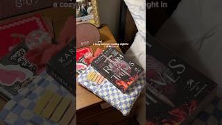 your sign to spend a cozy night in!  TYSM to ace books for the gifted book #booktube #cozyvibes