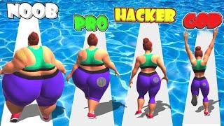 NOOB vs PRO vs HACKER vs GOD in Fat 2 Fit !