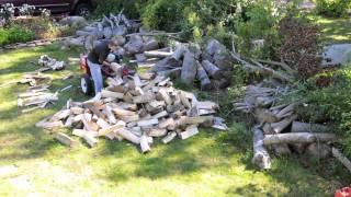 Time Lapse Wood Splitting