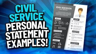 CIVIL SERVICE Personal Statement EXAMPLES! (Civil Service SUCCESS Profiles & BEHAVIOURS!)