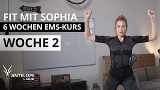 15 Min Full Body EMS Tennis-Training I ANTELOPE x Sophia Bergner I  Woche 2 I 6 Wochen EMS-Kurs