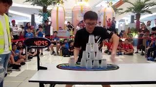 Individual Cycle Sport Stacking World Record 4.753 (Chan Keng Ian)