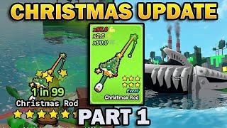 Christmas Update Part 1 in Go Fishing -CHRISTMAS ROD, Codes, Gifts, and more