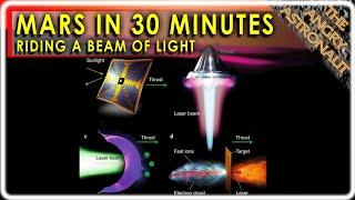 100 MIllion Miles an Hour!  Earth to Mars in 30 minutes riding a beam of light!