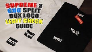 SUPREME x CDG SPLIT BOX LOGO LEGIT CHECK GUIDE - FW18 Week 4, All Styles