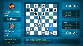 Chess Game Analysis: OleGunnar - Sergey Savitskiy, 1-0 (By ChessFriends.com)