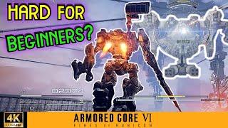 Armored Core 6 - First Boss Fight from a Beginners View